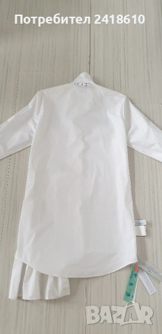 Off White Cotton Dress Italy Womens Size 40 / М НОВО! ОРИГИНАЛ! Дамска Рокля!, снимка 11 - Рокли - 53896051