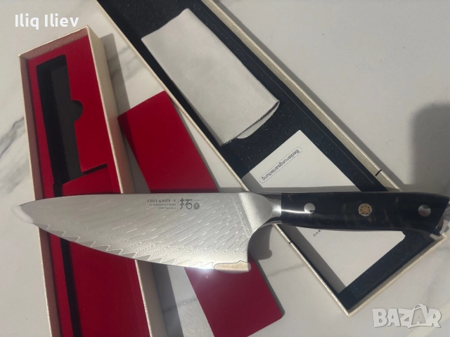 Професионален Кухненски нож на шеф, снимка 5 - Прибори за хранене, готвене и сервиране - 52930764
