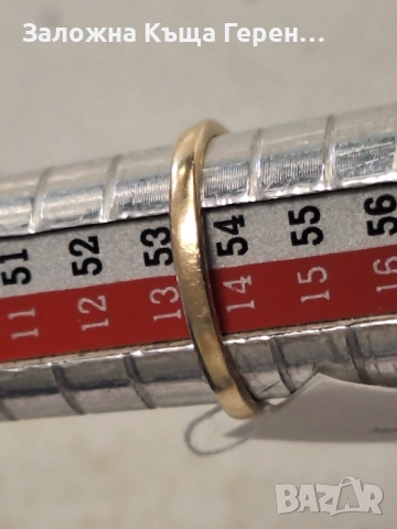 Дамски златен пръстен 1,78гр., снимка 4 - Пръстени - 54327415