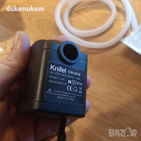 Потопяема водна помпа 10W – 600 L/ч, тиха работа, снимка 8 - Друга електроника - 53243790