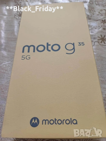 Motorola Moto G35 5G – НОВ, 4GB / 256GB, Midnight Black