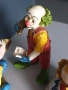 4бр Goebel Happy Clowns резин 20см/Гьобел Германия немски колекционерски фигури на клоуни-музиканти, снимка 10