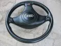  Волан трилъчев, кожен - оригинален Audi A4,A6,A8,TT - S Line !, снимка 5