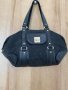 Оригинална дамска чанта DKNY с две дръжки, черен цвят, в добро състояние