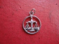 Сребърна висулка зодия Везни , снимка 5