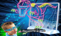 Магическа, светеща 3D дъска за рисуване с цветни маркери, снимка 1 - Образователни игри - 44735514