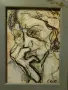 Седем стари рисунки, подписани Св.Р, рамкирани, снимка 4