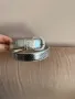 Сребрист колан от естествена змийска кожа, снимка 2