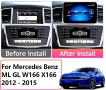 Мултимедия за Mercedes Benz ML, GL, W166, X166, навигация, Android, Мерцедес ML, GL, Андроид, Екран, снимка 2