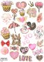 Скрапбук стикери за декорация планер Св. Валентин самозалепващ лист А5 - различни видове, снимка 2