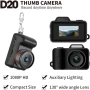 Нова Джобна мини камера LCD 1080P широкоъгълна с USB-C зарядно светкавица и ключодържател, снимка 3