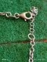 Красива сребърна гривна с плетка тип Gucci Chain ювелирна изработка нежна 35512, снимка 7