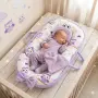 Бебешко гнездо с дръжки „Лилави бухалчета“, снимка 3