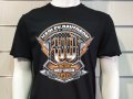 Нова мъжка тениска с дигитален печат HARLEY DAVIDSON, мотори в черен цвят, снимка 3