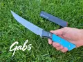 Нож с фиксирано острие Microtech Santoku 3100B/3200B ,Bohler M390 фултанг, снимка 12