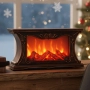 Декоративна LED камина с реалистичен ефект на пламък и жарава, снимка 5