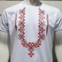 Нова мъжка бяла тениска с трансферен печат Шевица, Етно мотив, България, снимка 2