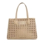 Модерна дамска чанта с перфорация, снимка 4