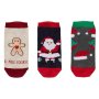 3 чифта Дамски Коледни чорапи Дядо Коледа, Къси, 36-42н, снимка 1 - Дамски чорапи - 42764415