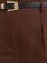 Стилен панталон в кафяво, с колан, снимка 1