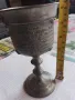 Голям бокал за вино калаена сплав., снимка 7