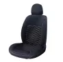 Калъф за седалка, подложка за кола, Универсален модел, черен цвят със сив конец, снимка 3