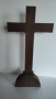 Настолен кръст Разпятие Христово от дърво и порцелан, снимка 5