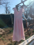 Нова рокля в цвят пепел от рози м-55лв, снимка 3