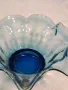 стъклена фруктиера арт синьо стъкло 19/5, снимка 3