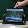 Стъклен пясъчен арт-Свободно стояща динамична 3D картина с движещ се пясък, декорация за дома и офис, снимка 1