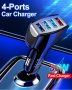 бързо зарядно за кола за телефон-таблет и др.4X Usb Quick Charge , снимка 1
