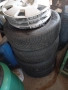 Стоманени джанти Опел 5х110 със зимни гуми и тасове, снимка 3
