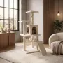 Котешки център за игра и почивка с драскалка и къщичка, 125 см, снимка 2