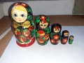 Матрьошка руска дарвена кукла 5 в 1, снимка 2
