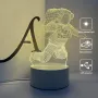 Холограмна 3D LED лампа - Астронавт, снимка 4