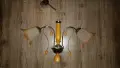 Продавам стенен лампион с 2 абажура, снимка 1