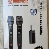 Безжични микрофони, UHF система за караоке с двоен ръчен динамичен микрофон, снимка 1 - Микрофони - 37883827