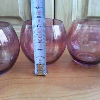 Цветни стъклени чашки за ракия, снимка 6 - Антикварни и старинни предмети - 31881776