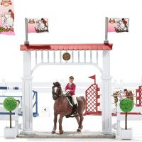 Schleich 42338 Игрален комплект Horse Club Коне конен клуб - Голям турнир по езда с коне, снимка 5 - Конструктори - 44325089