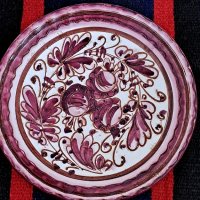 Ретро италианска декоративна чиния,  майолика , снимка 1 - Антикварни и старинни предмети - 44429351