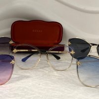 GUCCI 2021 прозрачни дамски слънчеви очила с пчела, снимка 11 - Слънчеви и диоптрични очила - 32200825