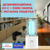 ДЕЗИНФЕКЦИОННА UV-C + Озон Лампа с Метална Решетка - Разпродажба със 70% Намаление, снимка 10 - Други - 29399376
