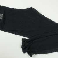 M/L VILA Clothes дамски черен тюлен клин с дантела на крачолите, снимка 7 - Клинове - 44341336