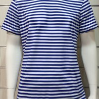 Нова мъжка класическа моряшка тениска на райе, снимка 2 - Тениски - 32048100