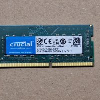 8GB Crucial Ram 3200 MHZ DDR4 за лаптоп, снимка 1 - RAM памет - 39560320