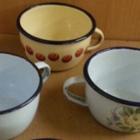 емайлирани купички чаши, снимка 1 - Антикварни и старинни предмети - 23915635