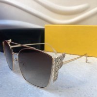 Fendi 2020 дамски слънчеви очила с камъни, снимка 6 - Слънчеви и диоптрични очила - 30747836