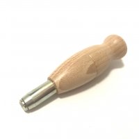 Държач за шило от 2 части, с дървена дръжка, кожарски, сарашки, Италия, снимка 1 - Други инструменти - 33897231