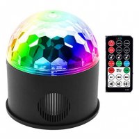 LED Disco лампа с вграденa блутут тонколонка Disco Party Light, снимка 2 - Слушалки и портативни колонки - 30069207