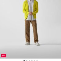 Мъжка жилетка блуза Maison Flaneur 54 размер жълта, снимка 6 - Други - 42907308
